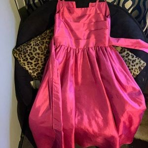 girls size 12 pink spaghetti strap dress
